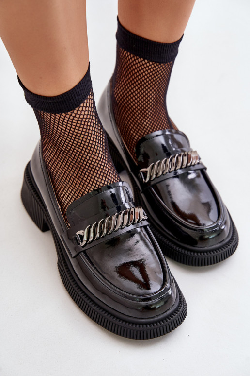 Pealiste omad Lakitud mokassiinid Mokassiinid kaunistustega D&A LZ42-030 msuud Pealiste omad Lakitud mokassiinid Mokassiinid kaunistustega D&A LZ42-030 msuud