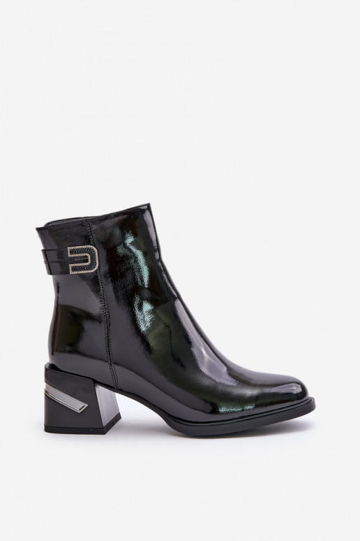 Laque Pealiste poolsaapad kõrge jämeda kontsaga voodriga MR880-093 msuud Laque Pealiste poolsaapad kõrge jämeda kontsaga voodriga MR880-093 msuud