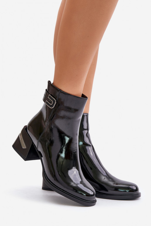 Laque Pealiste poolsaapad kõrge jämeda kontsaga voodriga MR880-093 msuud Laque Pealiste poolsaapad kõrge jämeda kontsaga voodriga MR880-093 msuud