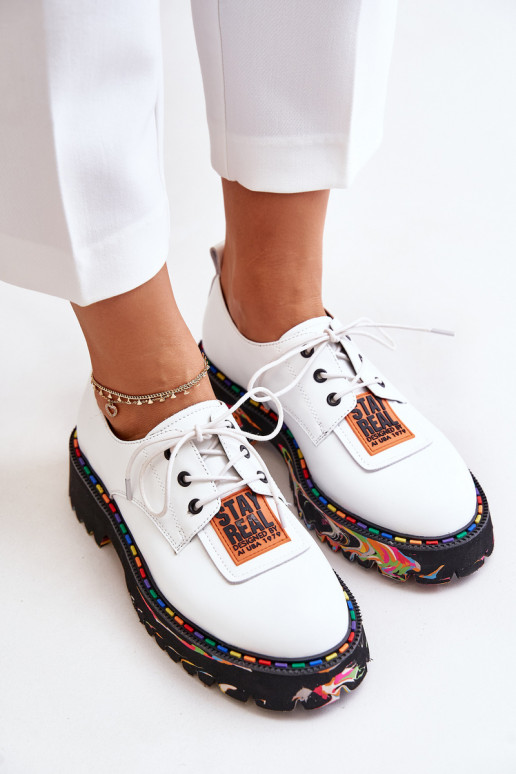 Pealhk jalatsid Pealiste omad nööritavad Artiker 55C0500 valget värvi Pealhk jalatsid Pealiste omad nööritavad Artiker 55C0500 valget värvi