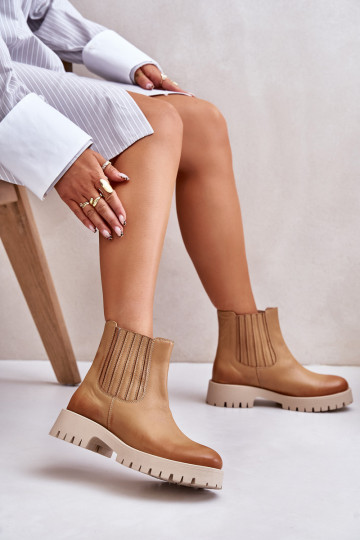 Slip-on Pealiste poolsaapad laiade nööridega Pealhk Lesisseski 3611 pruunid värvi