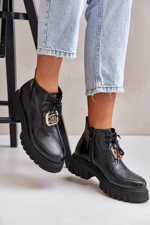 Zazoo 2952 Pealhk Pealiste poolsaapad Kuldse kaunistusega msuud