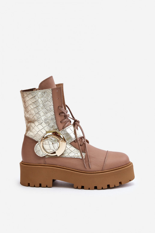 Zazoo 2942 Pealhk saapad Kuldse pandlaga beeži värvi Zazoo 2942 Pealhk saapad Kuldse pandlaga beeži värvi