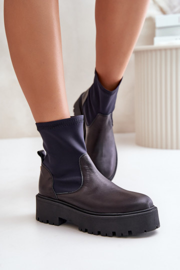 Zazoo 2947 Slip-on Pealiste poolsaapad Valmistatud naturaalsest nahast msuud 2