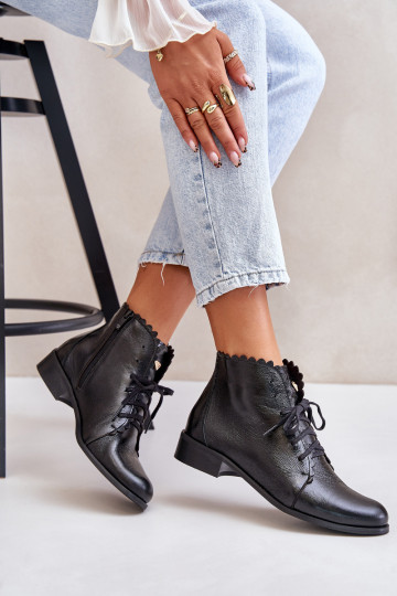 Zazoo 2964 Pealhk Pealiste poolsaapad laiade nööridega msuud 2