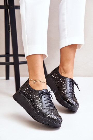 Zazoo 2973 Pealhk jalatsid platvormiga Ažuurse mustriga msuud