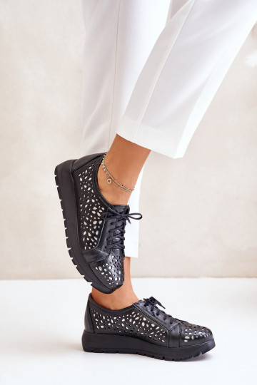 Zazoo 2973 Pealhk jalatsid platvormiga Ažuurse mustriga msuud 2