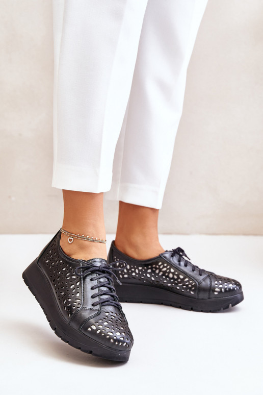 Zazoo 2973 Pealhk jalatsid platvormiga Ažuurse mustriga msuud