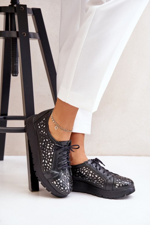 Zazoo 2973 Pealhk jalatsid platvormiga Ažuurse mustriga msuud