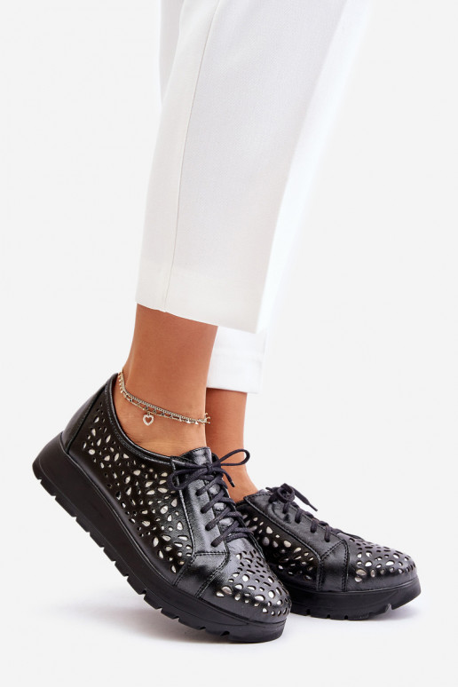 Zazoo 2973 Pealhk jalatsid platvormiga Ažuurse mustriga msuud