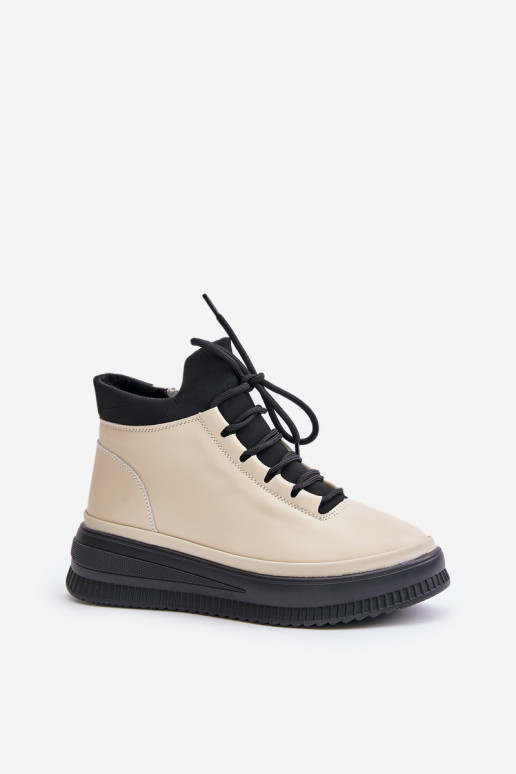 Valgus Pealhk spordijalatsid platvormiga Artiker 55C0554 beeži värvi