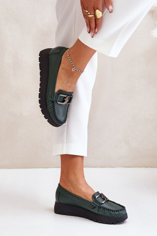 Zazoo 10141 Pealhk Mokassiinid platvormiga kaunistustega khakivärvi Zazoo 10141 Pealhk Mokassiinid platvormiga kaunistustega khakivärvi