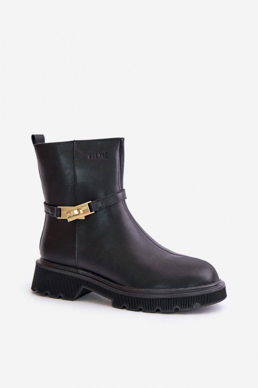 Pealhk Pealiste poolsaapad rihmadega voodriga GOE OO2N4150 msuud