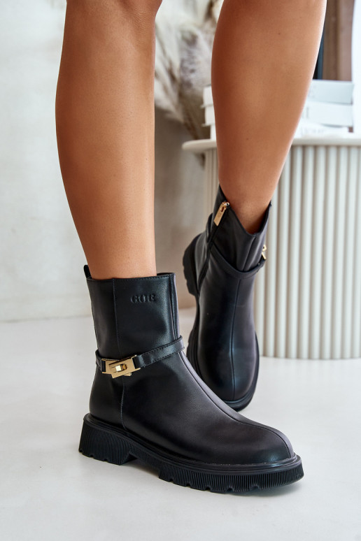 Pealhk Pealiste poolsaapad rihmadega voodriga GOE OO2N4150 msuud