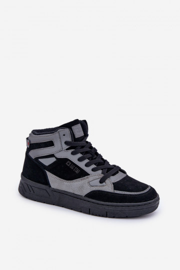 seemisnakhsed Sneakers tüüpi jalanõud meeste omad Big Star OO174303 Hi-Poly System Must-Halli värvi