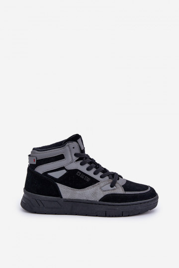 seemisnakhsed Sneakers tüüpi jalanõud meeste omad Big Star OO174303 Hi-Poly System Must-Halli värvi 2