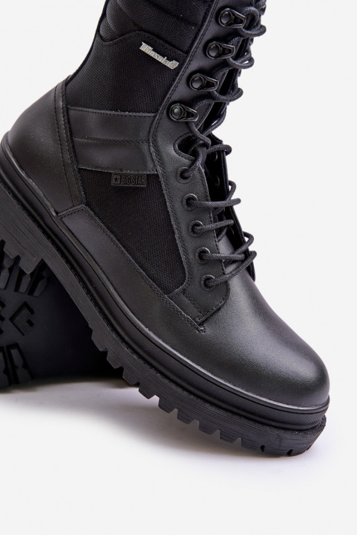 Pealhk jalanõud Pealiste poolsaapad meeste omad voodriga Big Star OO174164 msuud Pealhk jalanõud Pealiste poolsaapad meeste omad voodriga Big Star OO174164 msuud