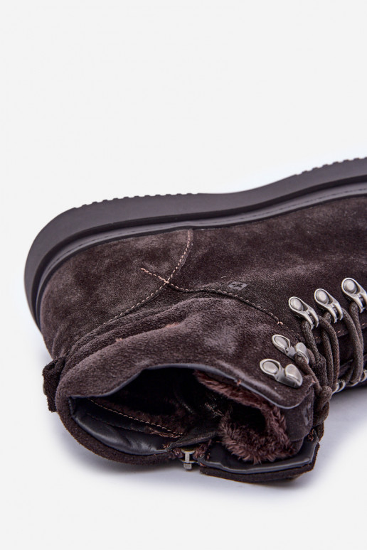 seemisnakhsed jalanõud meeste omad voodriga Big Star OO174189 pruunid värvi seemisnakhsed jalanõud meeste omad voodriga Big Star OO174189 pruunid värvi