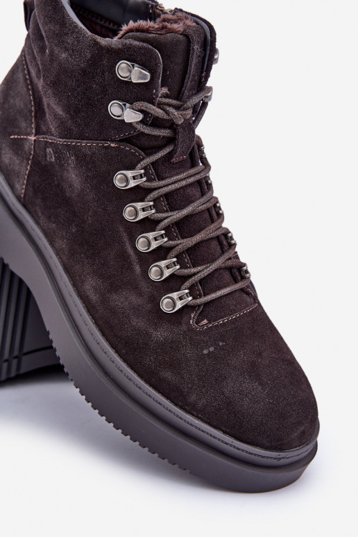 seemisnakhsed jalanõud meeste omad voodriga Big Star OO174189 pruunid värvi seemisnakhsed jalanõud meeste omad voodriga Big Star OO174189 pruunid värvi