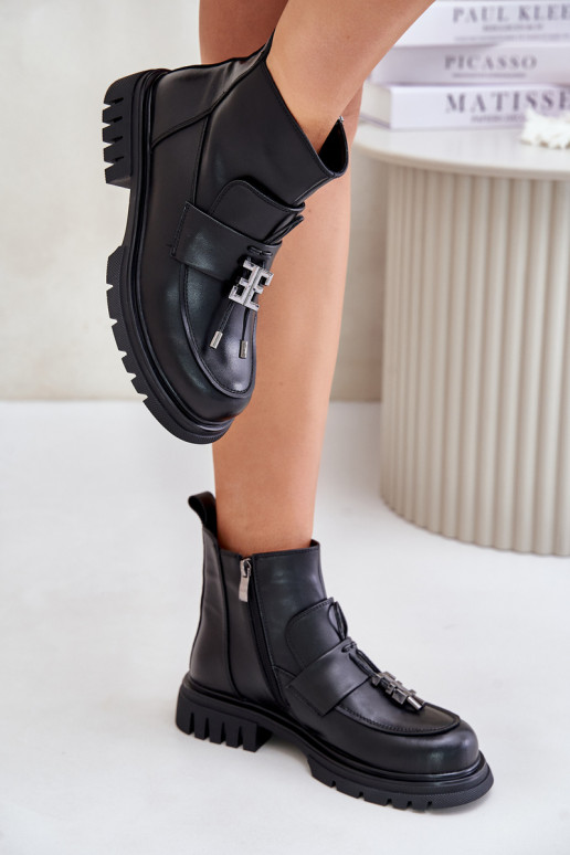 Pealhk Pealiste poolsaapad laiade nööridega kaunistustega voodriga msuud Asperra