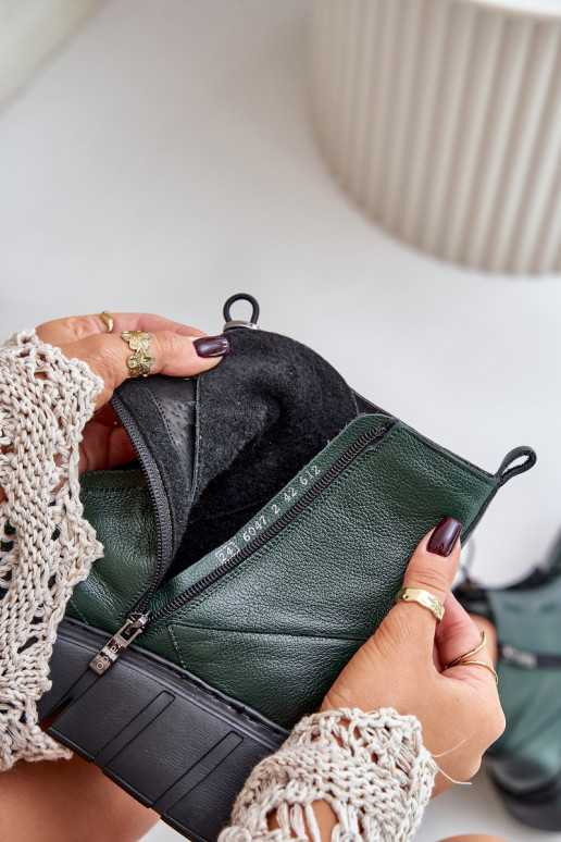 Zazoo 60472 Pealhk Pealiste poolsaapad platvormiga I Koturnie khakivärvi