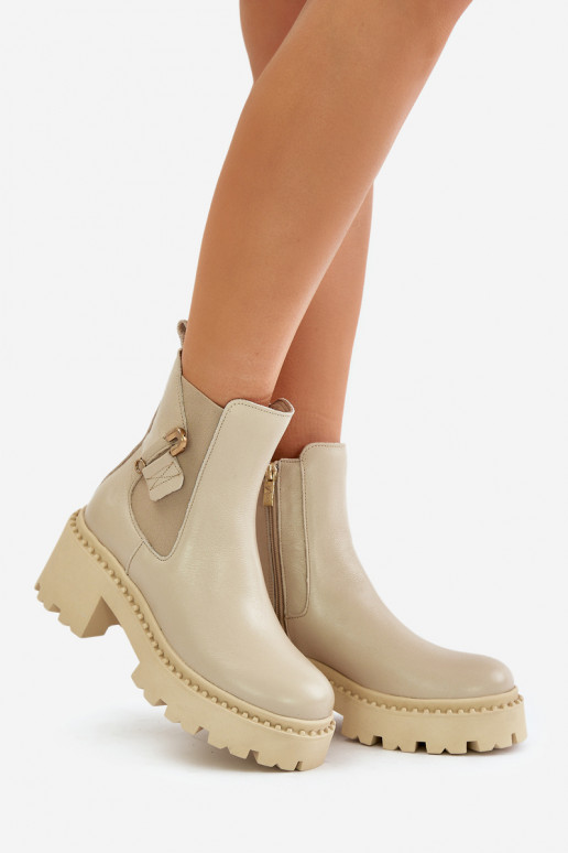 Zazoo 60490 Pealhk voodriga Pealiste poolsaapad kaunistustega Elevandiluu värvi Zazoo 60490 Pealhk voodriga Pealiste poolsaapad kaunistustega Elevandiluu värvi