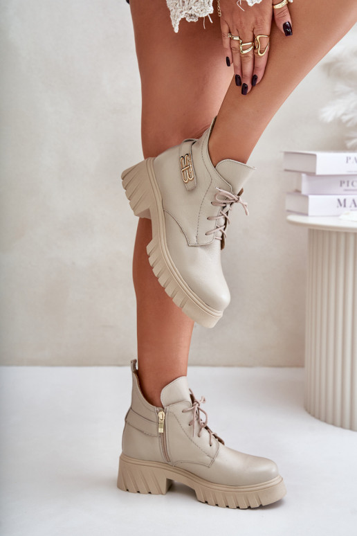 Zazoo 60483 Pealiste poolsaapad Sellel ondala ülaosaga voodriga beeži värvi Zazoo 60483 Pealiste poolsaapad Sellel ondala ülaosaga voodriga beeži värvi