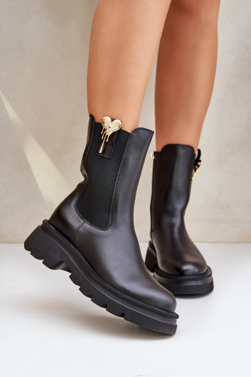 Pealhk stiilsed saapad dekoratsiooniga CheBello 4537 msuud