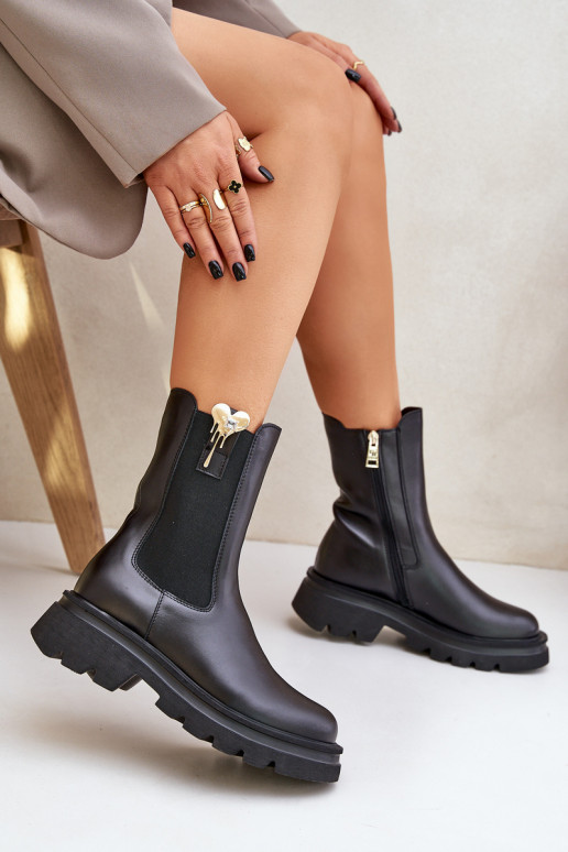 Pealhk stiilsed saapad dekoratsiooniga CheBello 4537 msuud