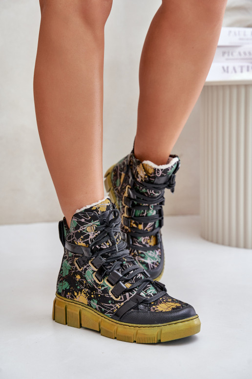 Pealhk sileda tallaga Nööritavad poolsaapad Sellel onciejka 06158-07 Kollased-msuud