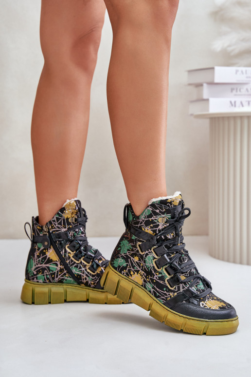 Pealhk sileda tallaga Nööritavad poolsaapad Sellel onciejka 06158-07 Kollased-msuud