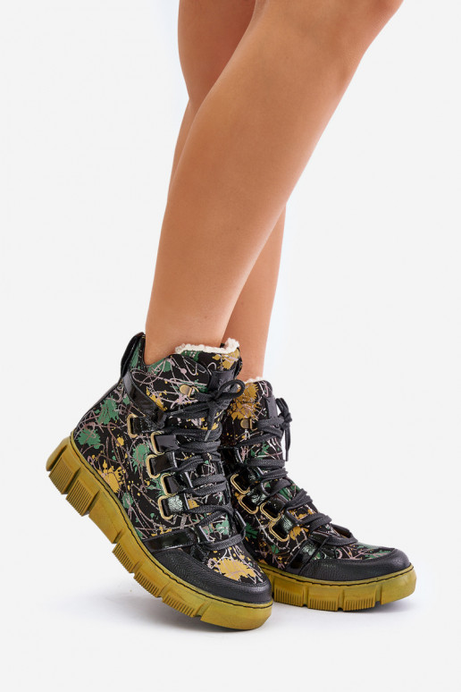 Pealhk sileda tallaga Nööritavad poolsaapad Sellel onciejka 06158-07 Kollased-msuud