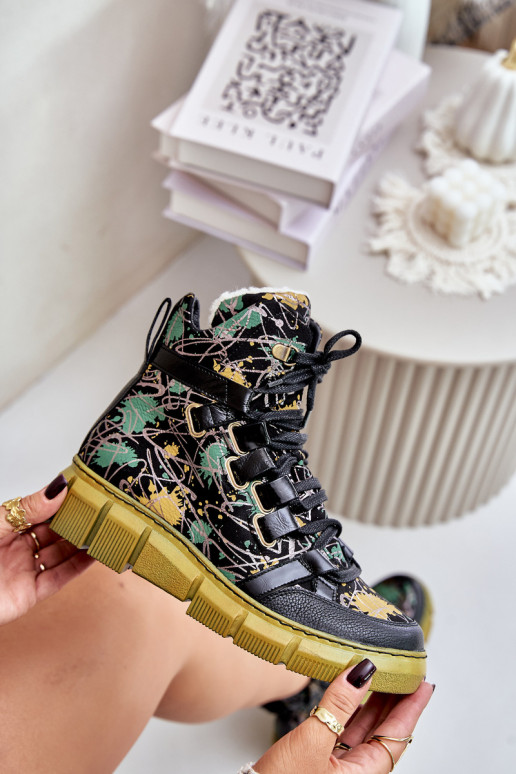 Pealhk sileda tallaga Nööritavad poolsaapad Sellel onciejka 06158-07 Kollased-msuud