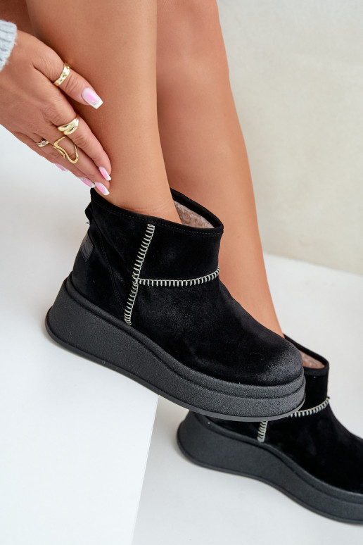 Pealhk seemisnakhsed nööpidega lumesaapad Pealiste poolsaapad platvormiga I Koturnie Sellel onciejka 06769-01 msuud