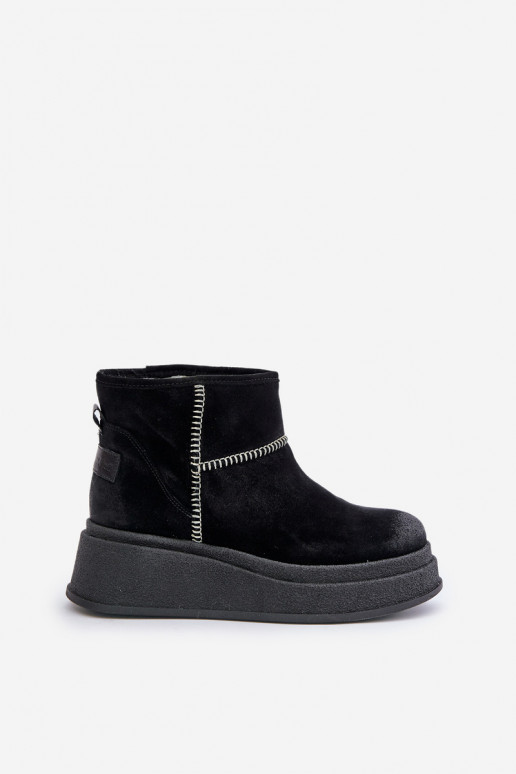 Pealhk seemisnakhsed nööpidega lumesaapad Pealiste poolsaapad platvormiga I Koturnie Sellel onciejka 06769-01 msuud