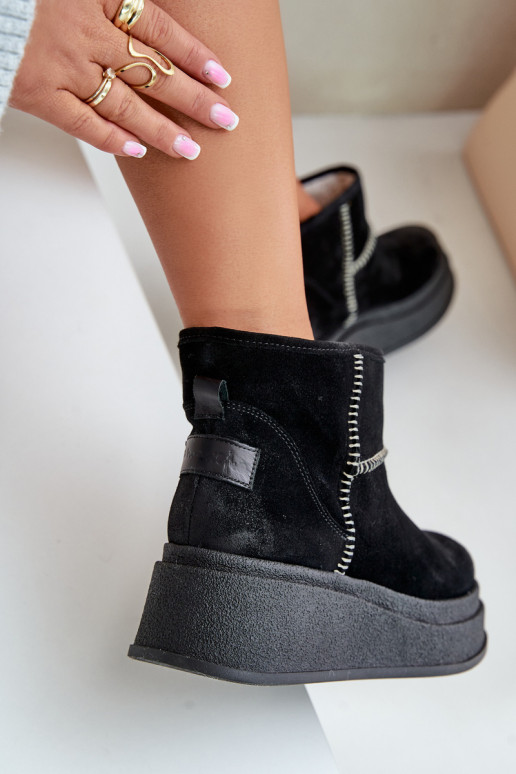 Pealhk seemisnakhsed nööpidega lumesaapad Pealiste poolsaapad platvormiga I Koturnie Sellel onciejka 06769-01 msuud