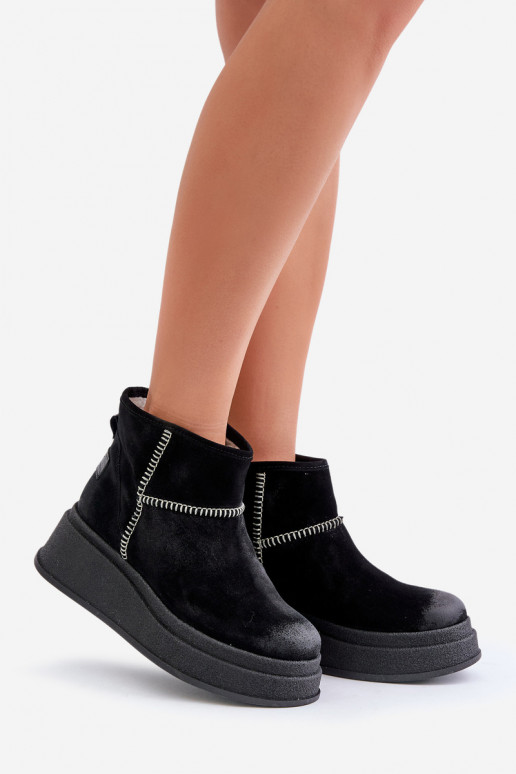 Pealhk seemisnakhsed nööpidega lumesaapad Pealiste poolsaapad platvormiga I Koturnie Sellel onciejka 06769-01 msuud