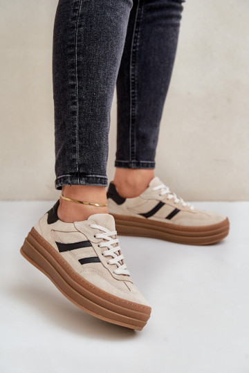 Zazoo N1176 seemisnakhsed Sneakers tüüpi jalanõud platvormiga beeži värvi 2