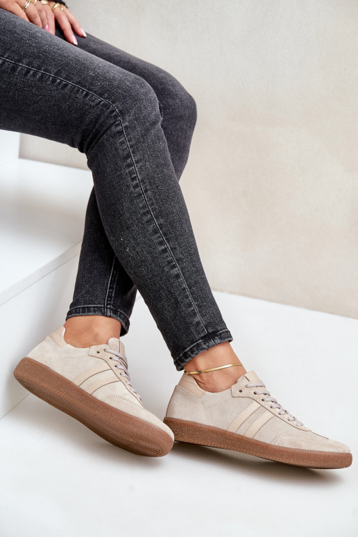 Zazoo N1068 seemisnakhsed Sellel ondal Sneakers tüüpi jalanõud Pealiste omad beeži värvi Zazoo N1068 seemisnakhsed Sellel ondal Sneakers tüüpi jalanõud Pealiste omad beeži värvi