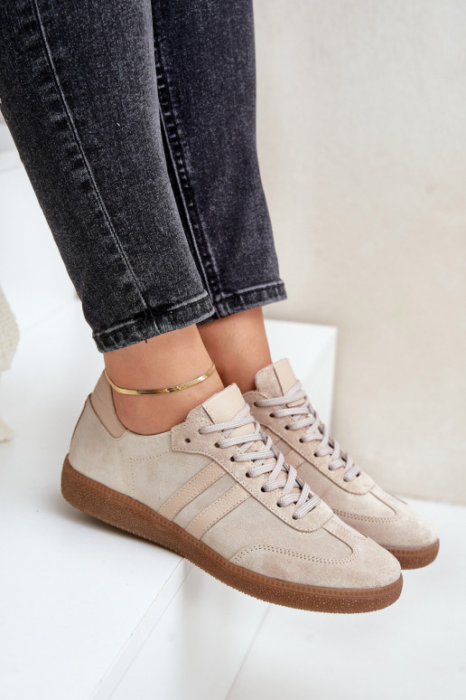 Zazoo N1068 seemisnakhsed Sellel ondal Sneakers tüüpi jalanõud Pealiste omad beeži värvi Zazoo N1068 seemisnakhsed Sellel ondal Sneakers tüüpi jalanõud Pealiste omad beeži värvi