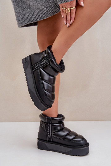 Sellel ondal nööpidega lumesaapad Paksu talla peal D.Franklin DFSH371011 msuud