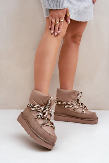 seemisnakhsed nööpidega lumesaapad Pealiste omadGrubym Paeladm D.Franklin DFSH375003 Pruunid värvi