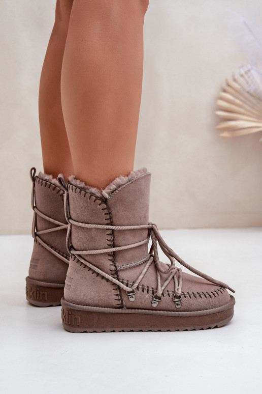 nööpidega lumesaapad Pealiste omadPealturalnego seemisnakhsedu D.Franklin DFSH375004 Pruunid värvi nööpidega lumesaapad Pealiste omadPealturalnego seemisnakhsedu D.Franklin DFSH375004 Pruunid värvi