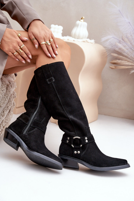 seemisnakhsed pika säärega saapad Kauboi saapad Sellel ondala kontsaga kaunistustega Zazoo 3656 msuud seemisnakhsed pika säärega saapad Kauboi saapad Sellel ondala kontsaga kaunistustega Zazoo 3656 msuud