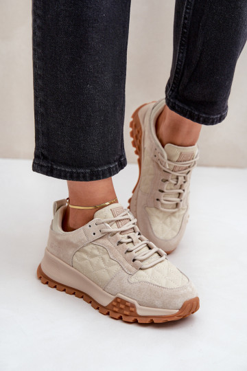 Pealhk Sneakers tüüpi jalanõud Pealiste omad Big Star OO274A315 Hi-Poly System beeži värvi