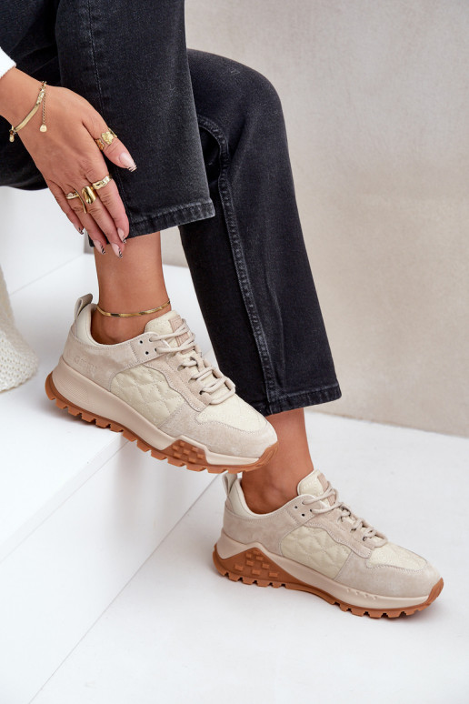 Pealhk Sneakers tüüpi jalanõud Pealiste omad Big Star OO274A315 Hi-Poly System beeži värvi Pealhk Sneakers tüüpi jalanõud Pealiste omad Big Star OO274A315 Hi-Poly System beeži värvi