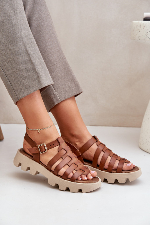 Pealistesandaalid Pealiste omad Zazoo 3695 pruunid värvi Pealistesandaalid Pealiste omad Zazoo 3695 pruunid värvi