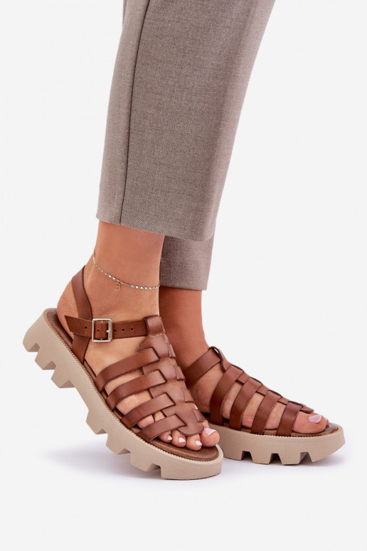 Pealistesandaalid Pealiste omad Zazoo 3695 pruunid värvi Pealistesandaalid Pealiste omad Zazoo 3695 pruunid värvi