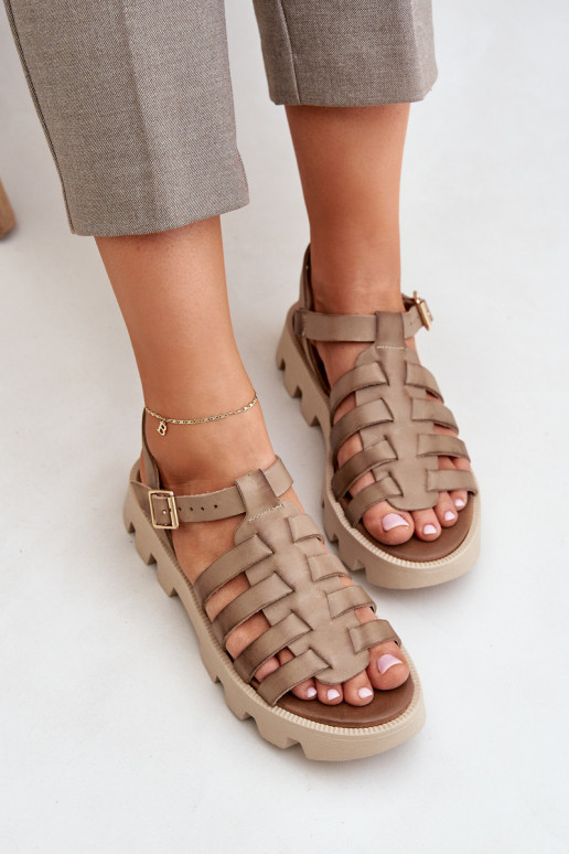 Pealistesandaalid Pealiste omad Zazoo 3695 beeži värvi Pealistesandaalid Pealiste omad Zazoo 3695 beeži värvi