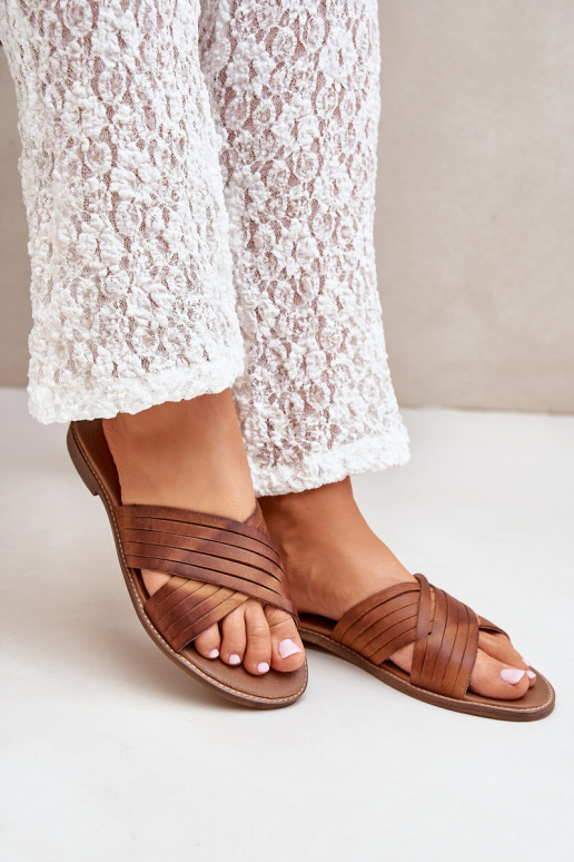 Pealhk Pealiste omad Sussid Lesisseski Shoes 3682 pruunid värvi Pealhk Pealiste omad Sussid Lesisseski Shoes 3682 pruunid värvi